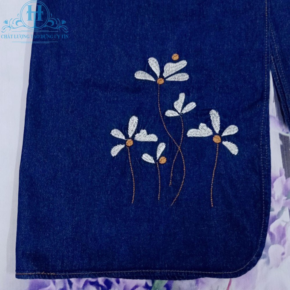 [MUA 2 GIẢM 5%] VÁY CHỐNG NẮNG QUẦN VẢI JEAN CAO CẤP - Váy Chống Tia UV Lên Đến 100% Có Thêu Họa Tiết | BigBuy360 - bigbuy360.vn