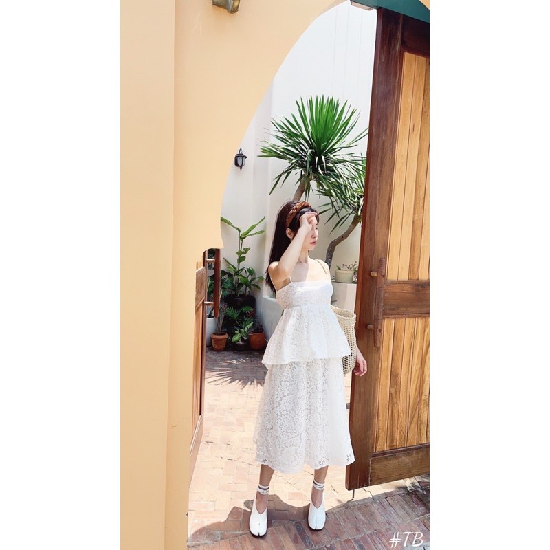 Set áo ren xoè cv xoè bồng