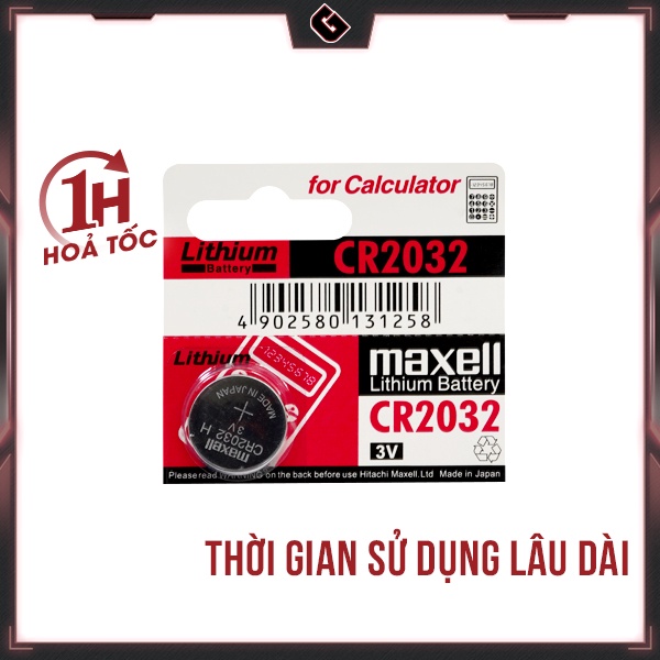 [Mã SKAMONTH4 giảm 10% đơn 50K] Pin CMOS Maxell CR2032 - 2032 Lithium 3v - Hàng Chính Hãng