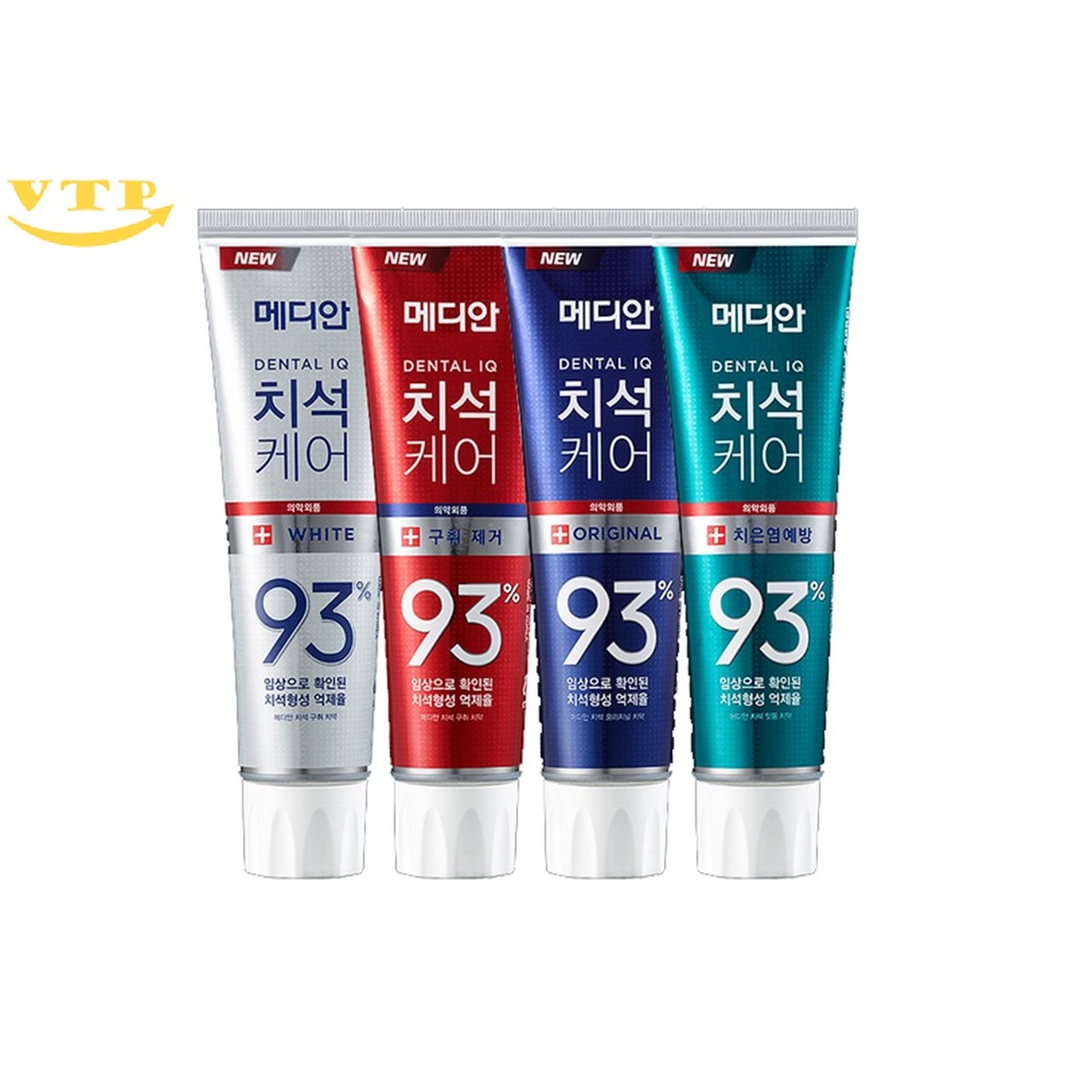 Combo 2 Tuýp Kem Đánh Răng Hàn Quốc MEDIAN DENTAL IQ 93% 120gr