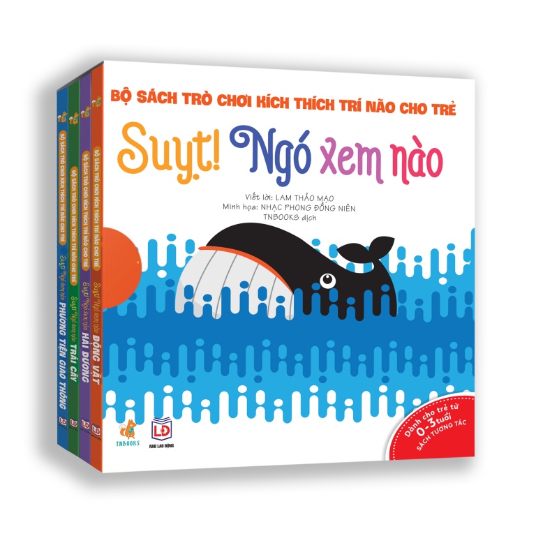 Sách Bộ Sách Trò Chơi Kích Thích Trí Não Cho Trẻ Sách Đục Lỗ Song Ngữ Anh Việt