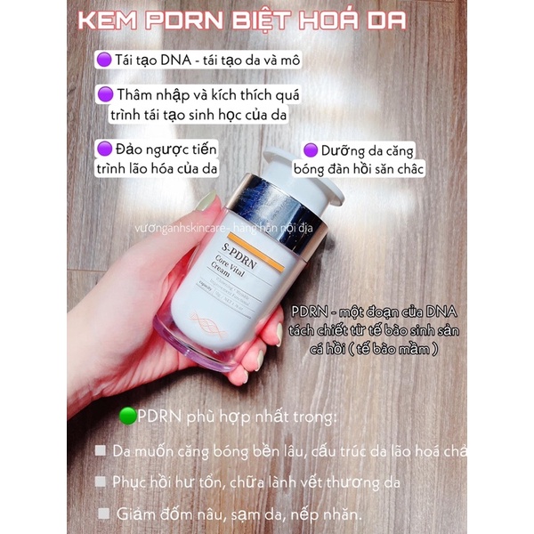 Kem tế bào gốc cá hồi phục hồi da tăng sinh collagen PDRN