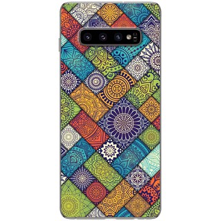 Ốp lưng Samsung Galaxy S10, S10e, S10 Plus in hình Gạch hoa