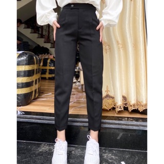 Quần tây lệch gấu