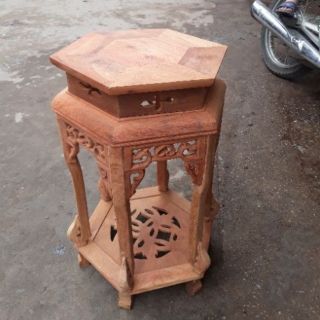 Đôn lục giác gỗ hương