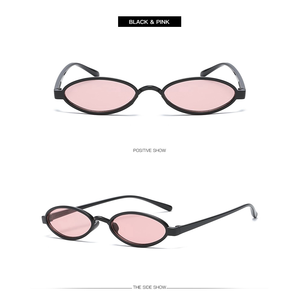 Kính Râm Samjune 15987 Gọng Hình Oval Phong Cách Vintage Cho Phụ Nữ