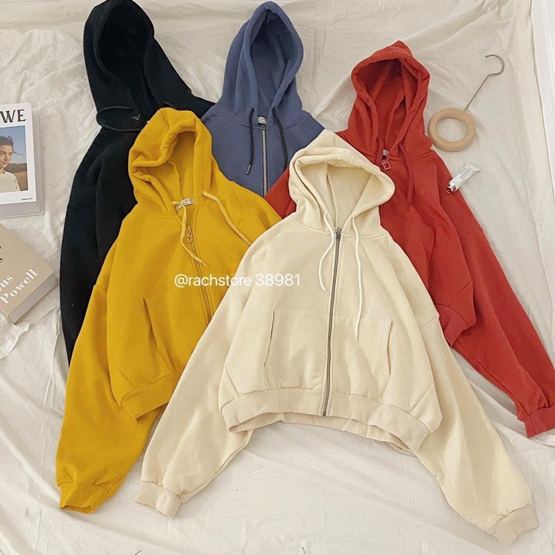 [RÁCH STORE] Áo khoác nỉ trơn crop tay cánh dơi | BigBuy360 - bigbuy360.vn