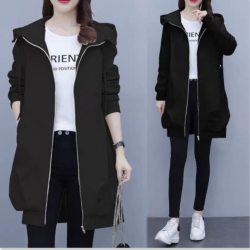 ÁO KHOÁC DÙ NỮ THỜI TRANG ULZZANG FOM DÀI PHONG CÁCH HÀN QUỐC SIÊU ĐẸP