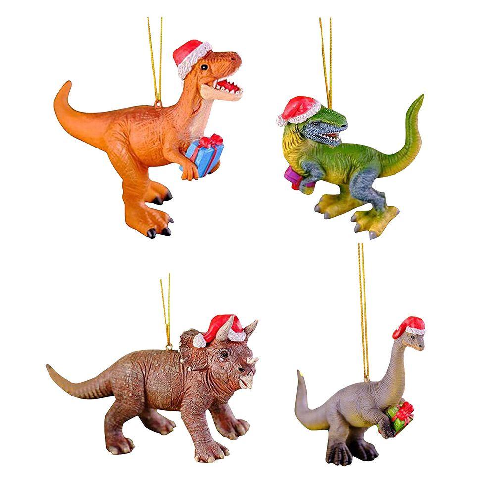 Set 4 Khủng Long Trang Trí Giáng Sinh Năm Mới