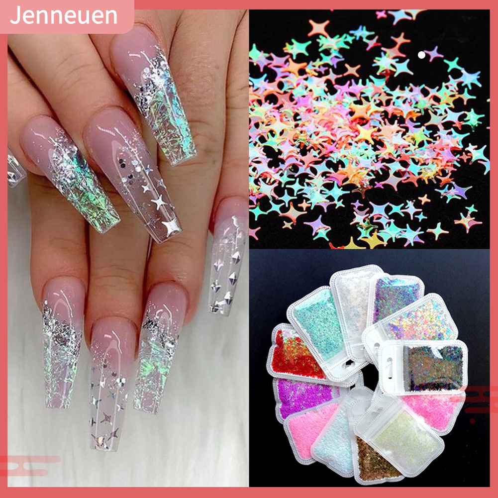 Hộp Sequin Hình Thánh Giá 3D Dùng Trang Trí Móng Nghệ Thuật