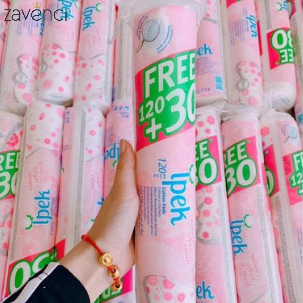 Bông Tẩy Trang IPEK THỔ NHĨ KÌ Công Nghệ Dệt 2 Lớp Tẩy Trang Hiệu Quả (130 miếng) | BigBuy360 - bigbuy360.vn