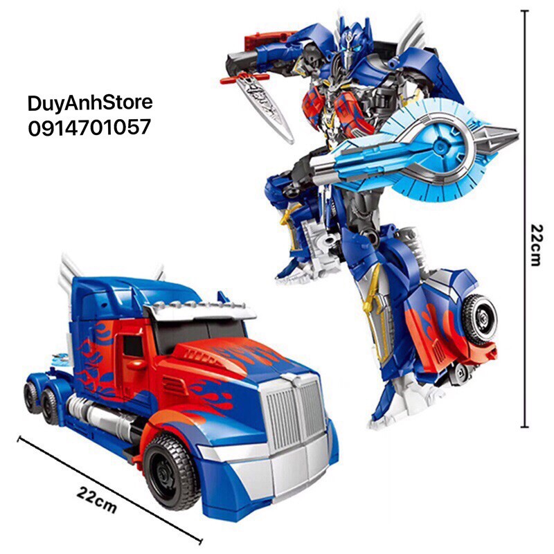 Robot biến hình ôtô Transformer mẫu Optimus Prime HB-H0001 🌸FREESHIP🌸 - Đồ chơi mô hình, rèn luyện cho bé