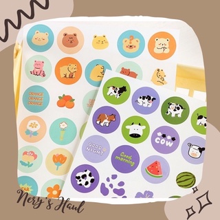 Sticker dot ⚫ hình dán  tròn hoạt hình đáng yêu 🔆