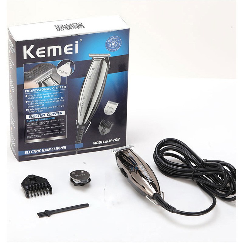 Tông đơ Kemei hớt tóc cạo râu chạy điện cho thợ cạo
