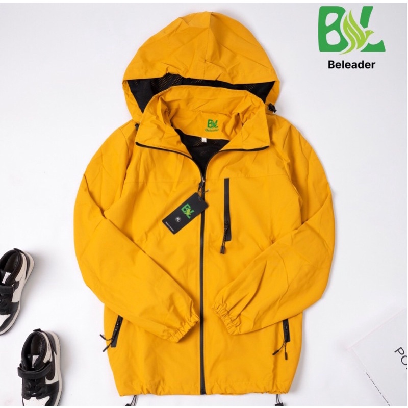 Áo gió nam nữ vải tráng chống thấm nước lót lưới tiện dụng