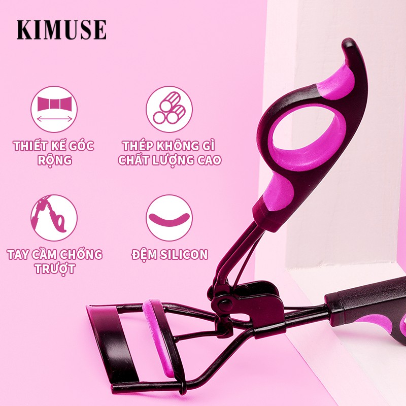 Kẹp Bấm Mi Cong KIMUSE 30g Thiết Kế Nhỏ Gọn Hai Tông Màu | BigBuy360 - bigbuy360.vn