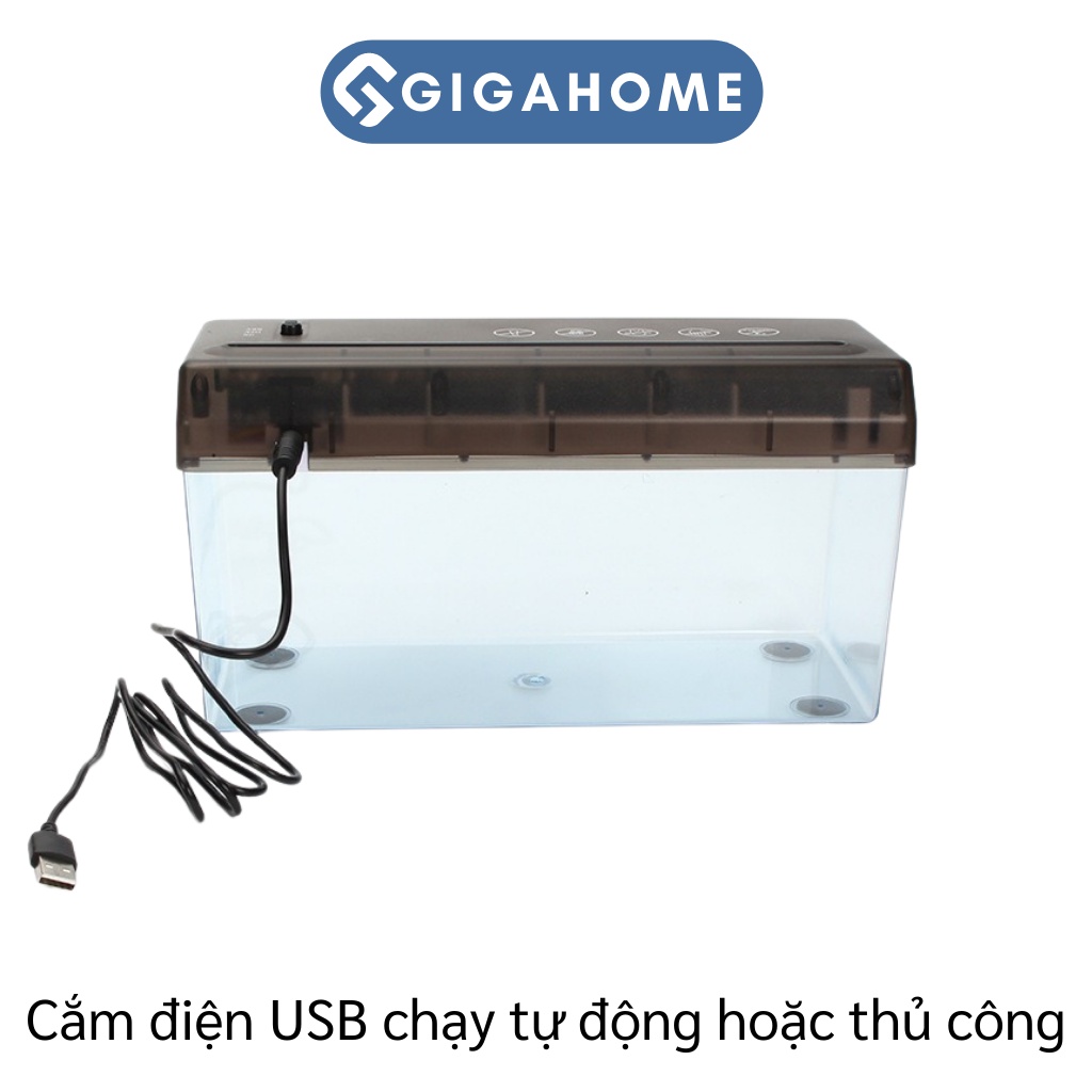 Máy Cắt Giấy, Hủy Tài Liệu Tự Động GIGAHOME Có Thể Lắp Pin Khi Không Có Điện 1008