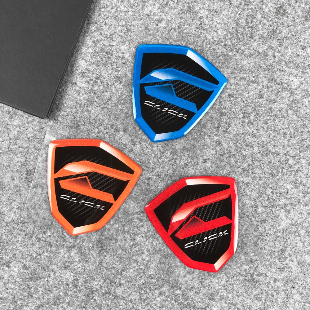 Tem Logo Click 125i 150i Biểu Tượng 3D Epoxy Resin Sticker Cho Xe Máy Honda