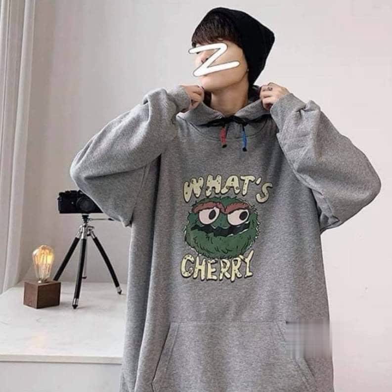 Áo HOODIE UNISEX FORM RỘNG màu xanh, xám cực đẹp whats