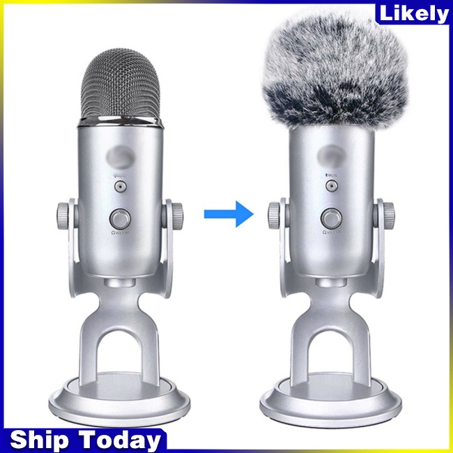 Vỏ Bọc Bảo Vệ Micro Bằng Vải Lông Cho Blue Yeti Condenser
