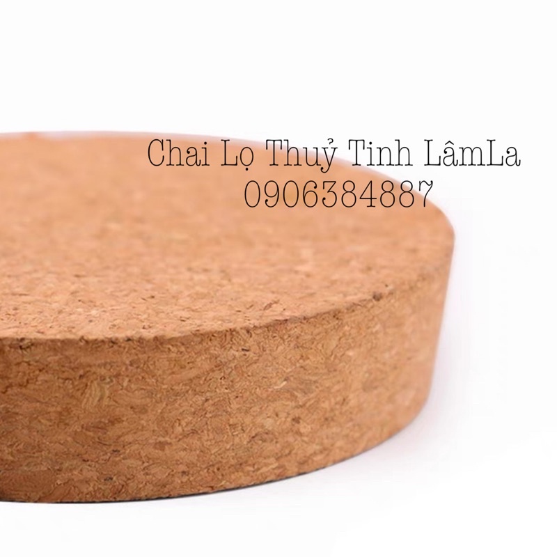 Lọ Thủy Tinh Nắp Gỗ Hũ Thuỷ Tinh Tròn Trụ Nắp Gỗ Ép 500ml 750ml 1000ml | Trang Trí , Đựng Coffee , Trà Hoa Khô
