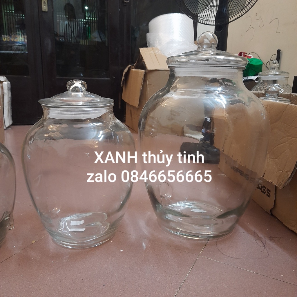 Bình thủy tinh dáng chum 217G - dung tích 15 lít