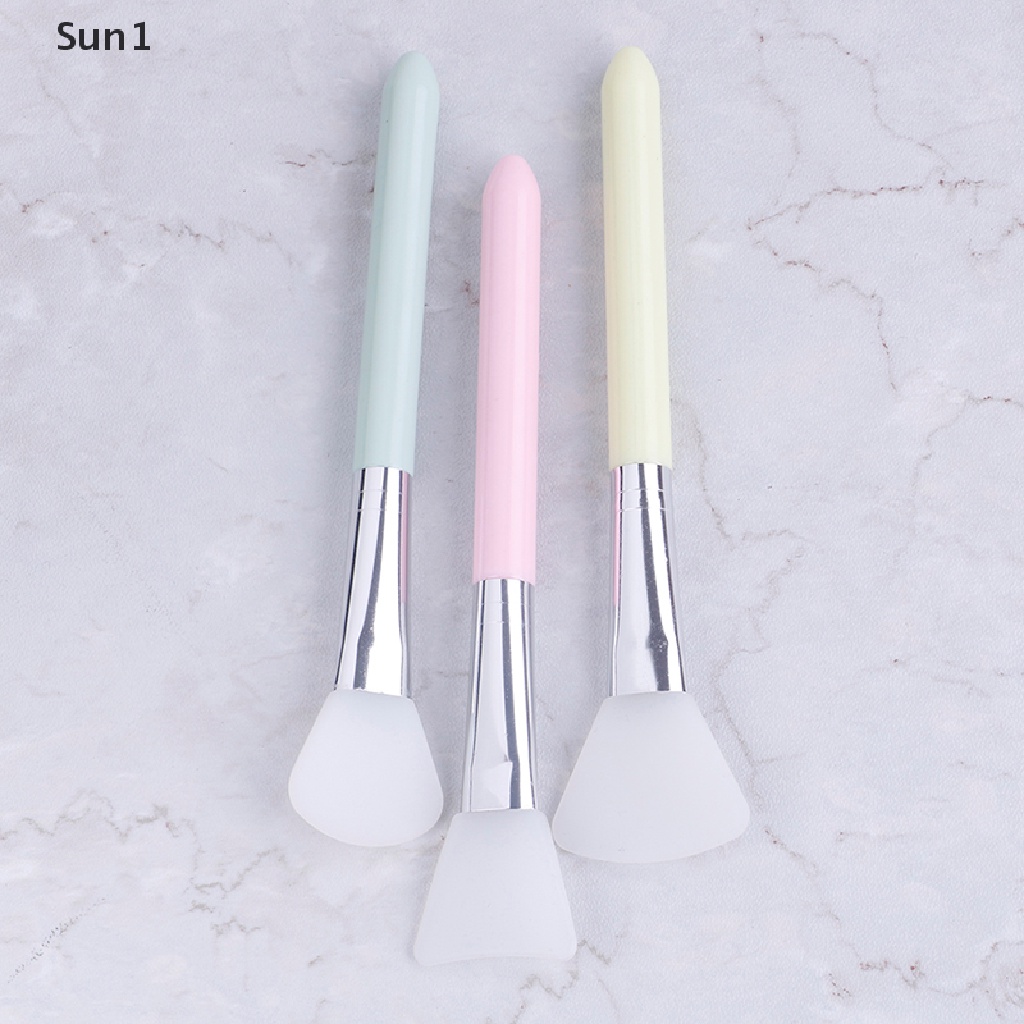 Cọ Silicone Đầu Phẳng Chăm Sóc Da Mặt Tiện Dụng