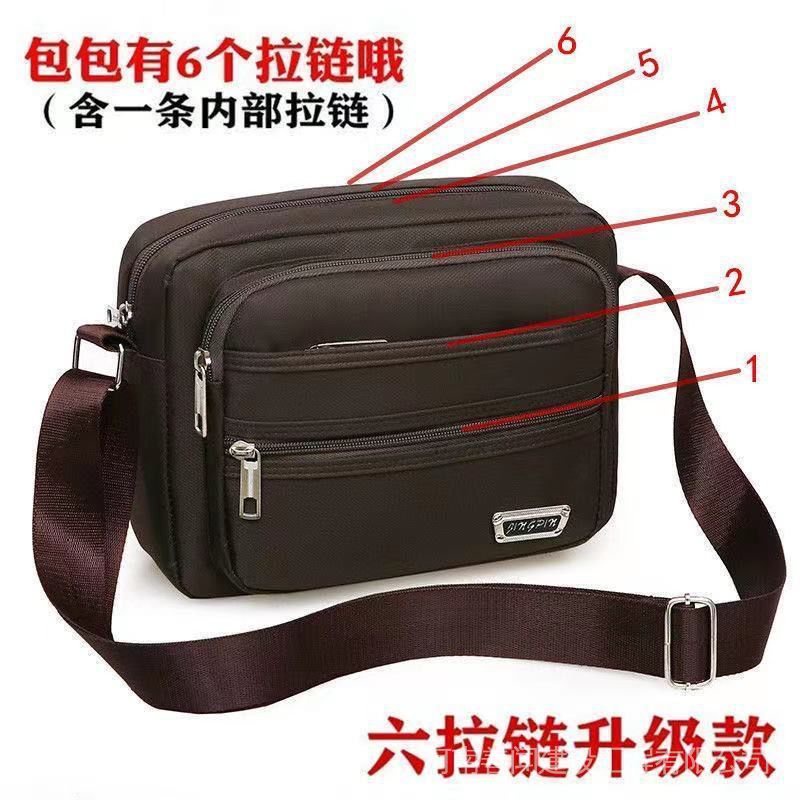 Túi Đeo Vai Nhiều Ngăn Chống Nước Phong Cách Hàn Quốc Cho Nam