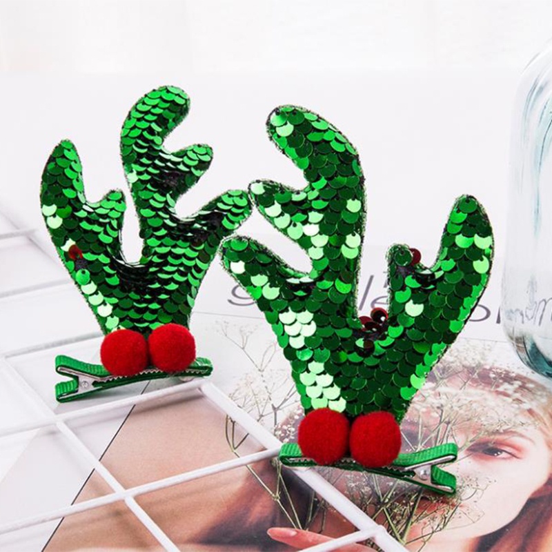 Kẹp Tóc Hình Sừng Hươu Hoạt Hình Chống Trượt Cho Nữ