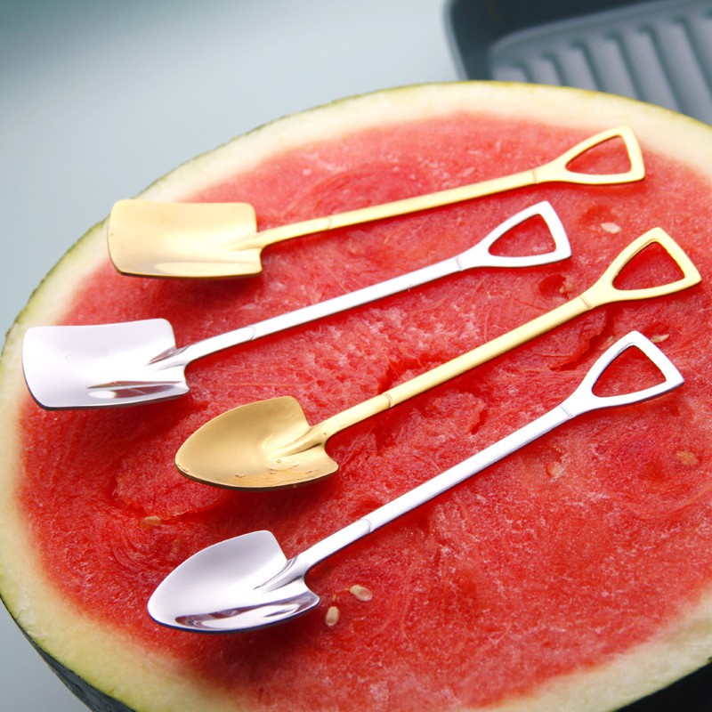 Thìa Inox Cán Dài / Muỗng Pha Cafe, Sinh Tố Phong Cách Hàn Quốc Tiện Dụng 88279