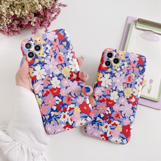 Ốp điện thoại họa tiết hoa đẹp mắt cho iPhone 7 8 8 8 plus XR X XS MAX 11 pro 11pro max 12 pro max