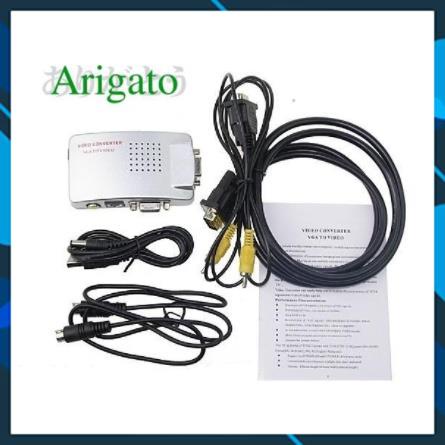 Box Chuyển VGA Ra Av Mini, Bộ Adapter Chuyển Đổi vga Sang AV SVIDEO. vtq.computer
