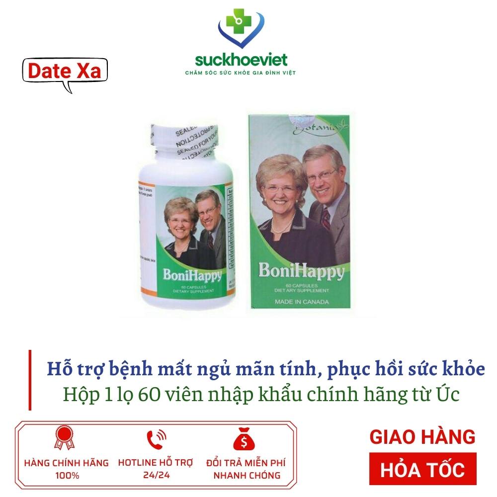 BoniHappy cho giấc ngủ sâu và ngon hơn - Lọ 60 viên