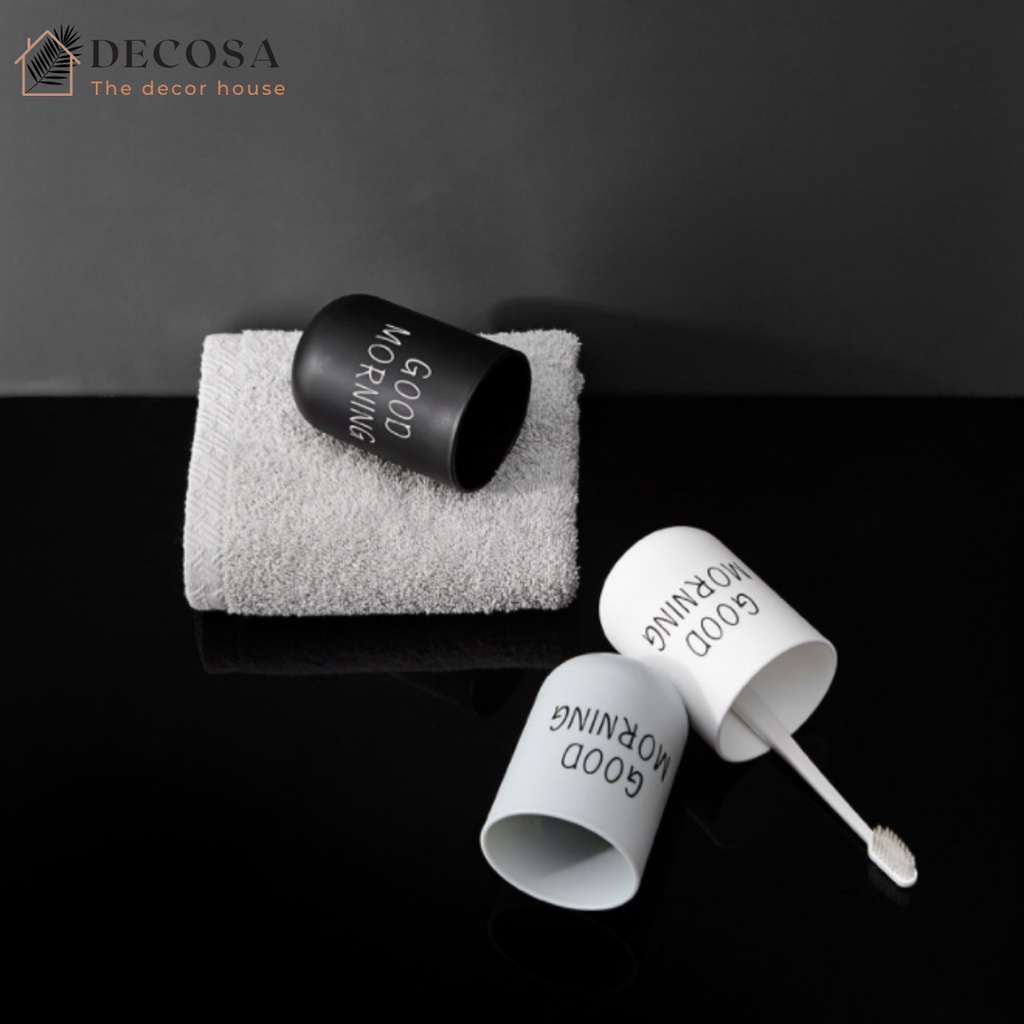 Ly uống nước ly đánh răng đựng bàn chải Decosa