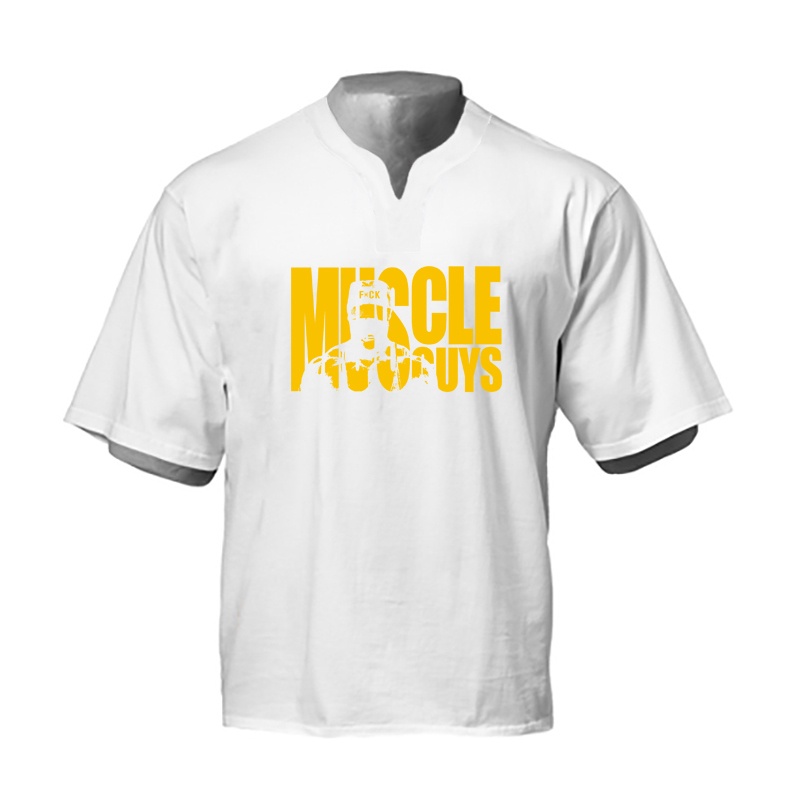 Áo Thun Tay Ngắn Cổ Chữ V Form Rộng In Họa Tiết Phong Cách Hip Hop Đường Phố