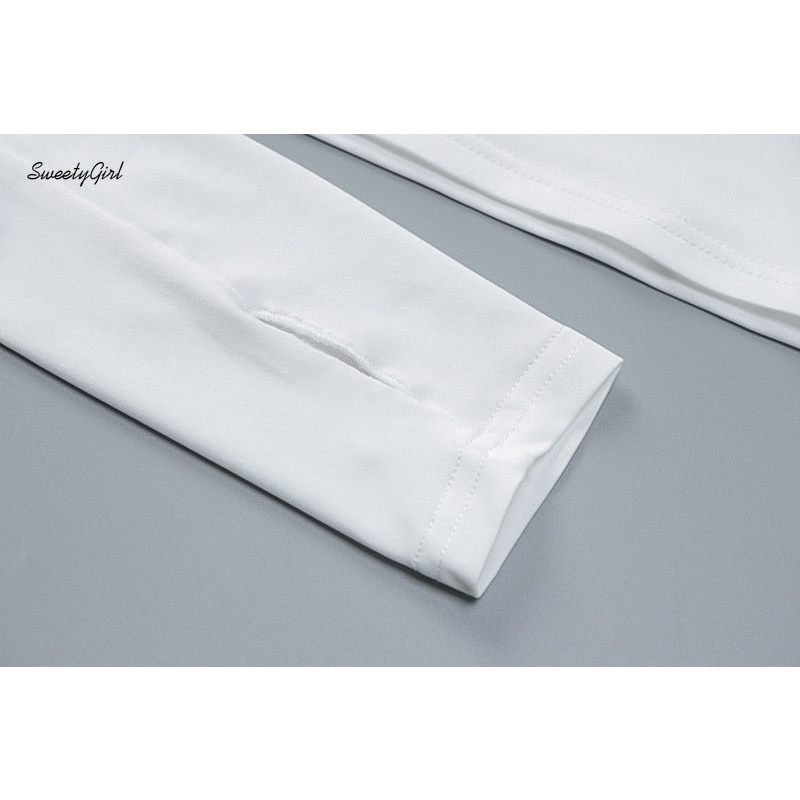 Áo Thun Tay Dài Hở Vai Màu Trơn Thời Trang 2022 Dành Cho Nữ