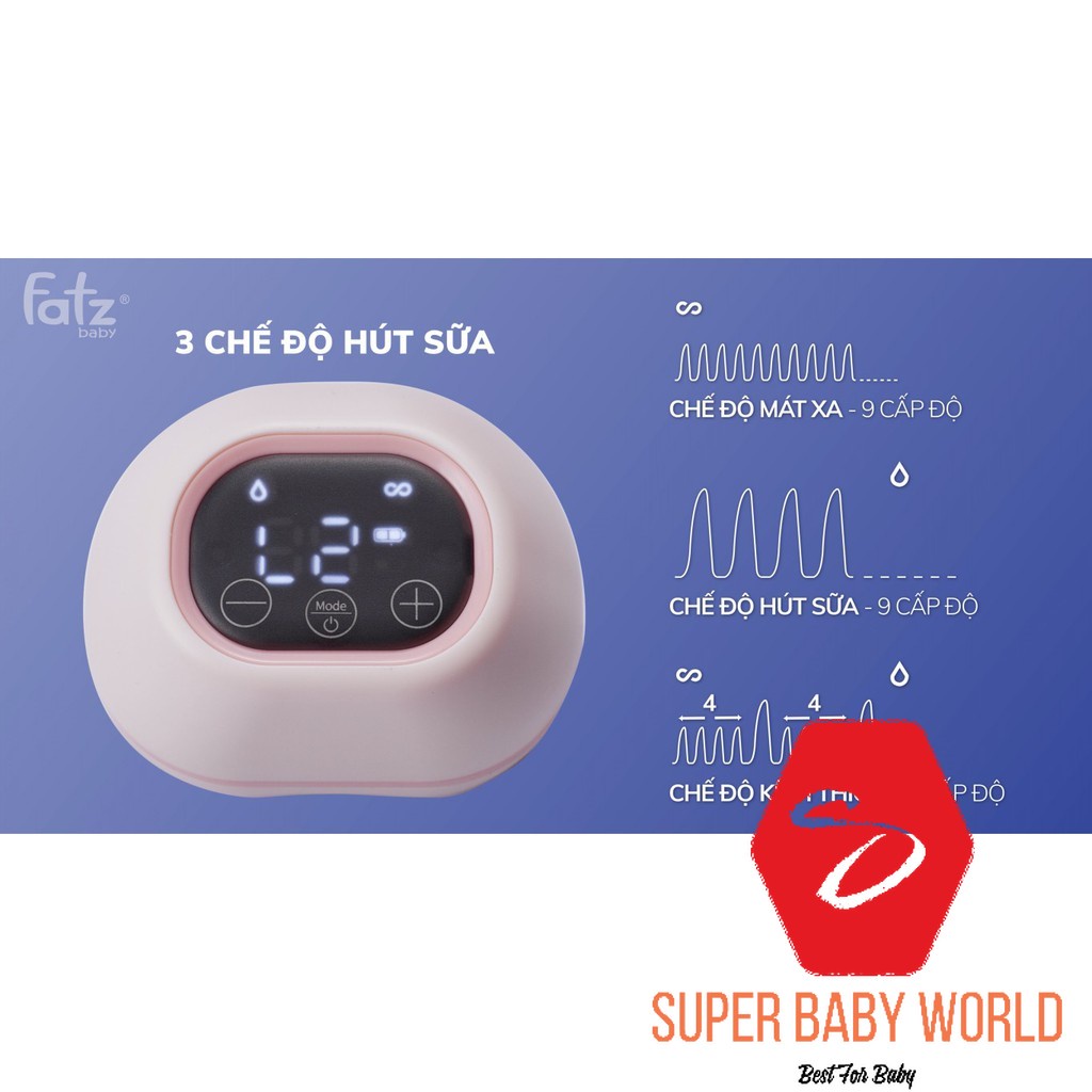 MÁY HÚT SỮA RẢNH TAY KHÔNG DÂY FATZ BABY FREEMAX 1 FB1201CW