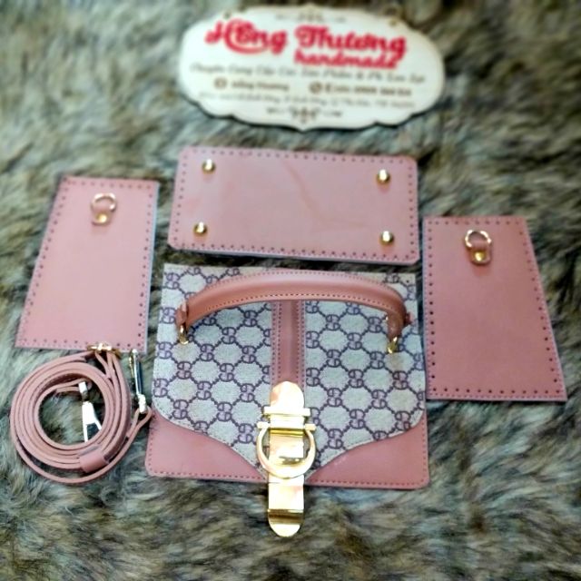 Set phụ kiện giỏ xách phối màu (bản handmade)