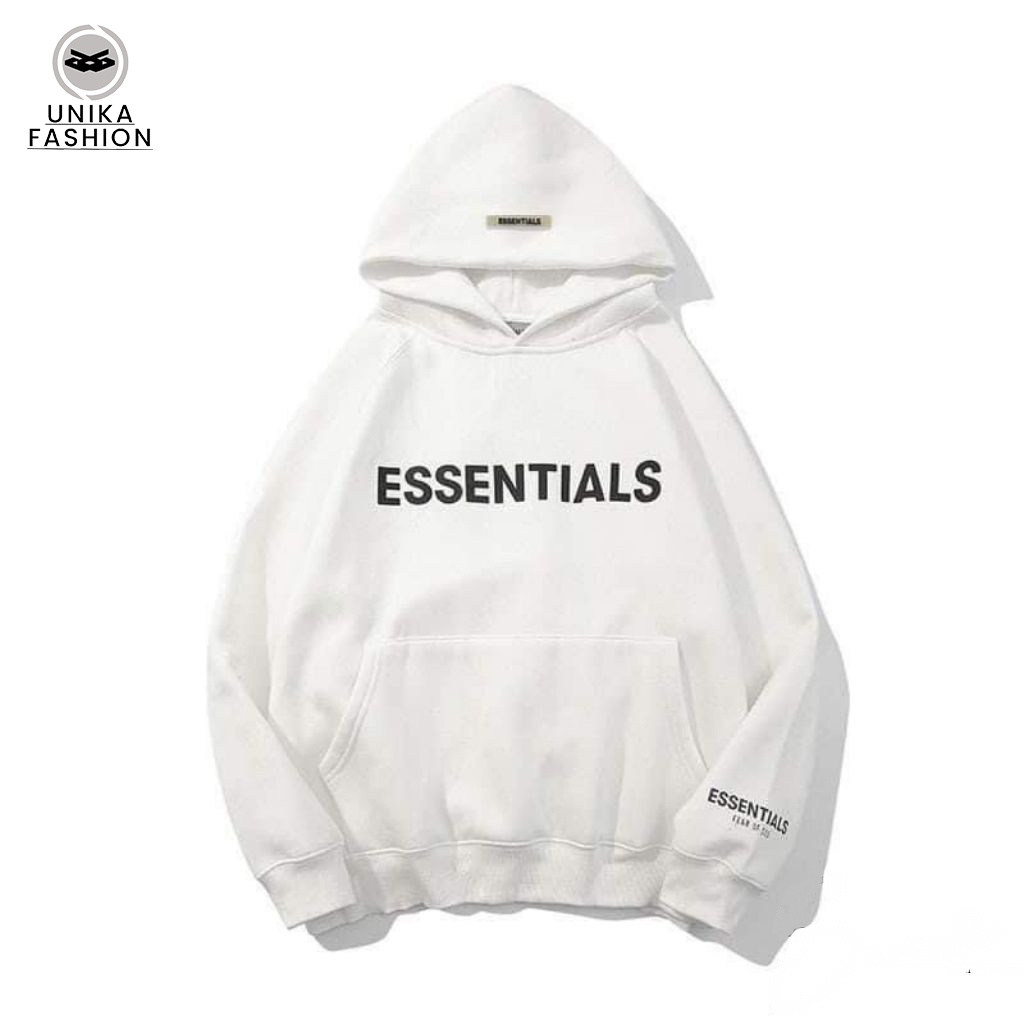 Áo nỉ hoodie Essentials In cao su nổi UNIKA shop , áo nỉ bông unisex nam nữ AN206