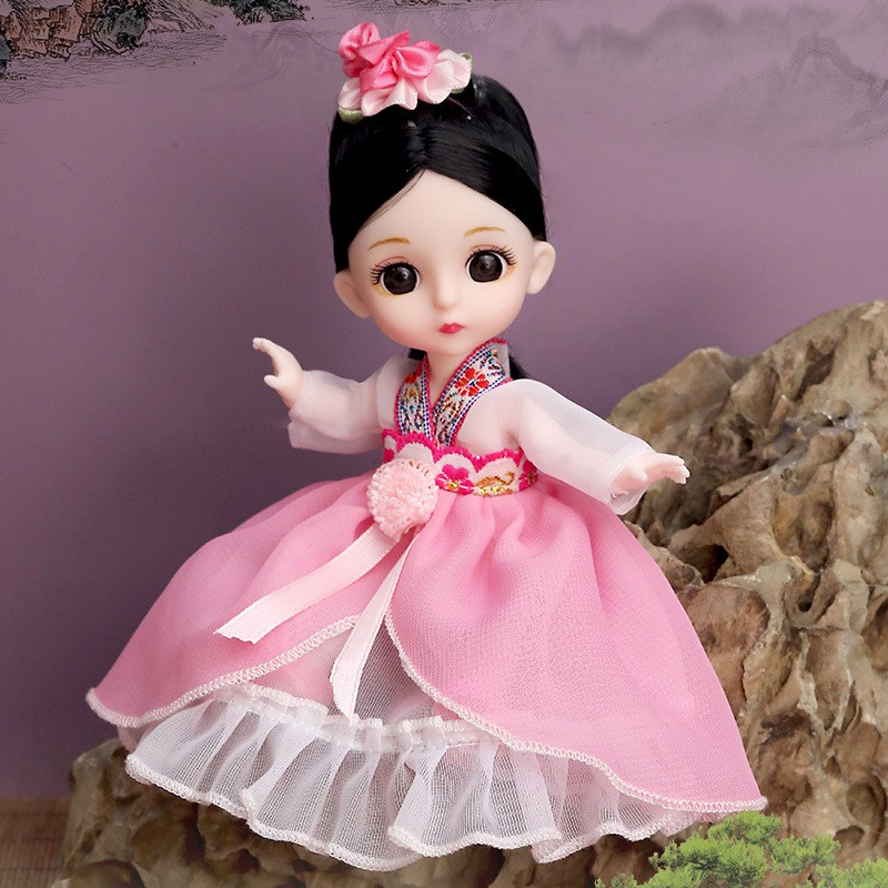 Bộ BúP Bê Đồ Chơi 3D Trang ĐiểM MắT 16cm Tỷ Lệ 1 / 12 BJD - 13
