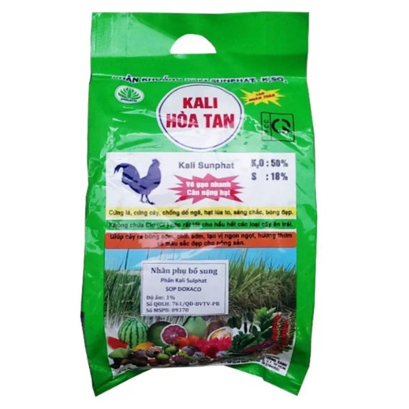 Kali Sunphat (K2SO4) Gói 1kg - Phân khoáng Kali hòa tan hòan toàn 277