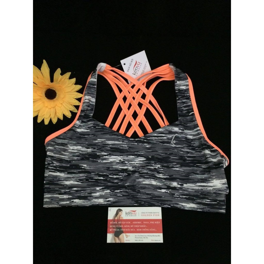 KV02 Áo tập Bra, Đan Dây Lưng