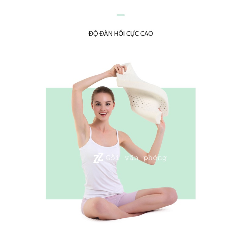 Gối cao su thiên nhiên 100% mủ Thái Lan người lớn LDH-04