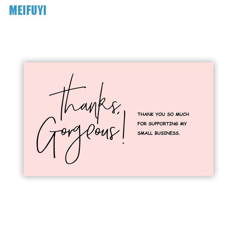Thẻ Chữ Thank You Màu Hồng Dùng Trang Trí Quà Tặng