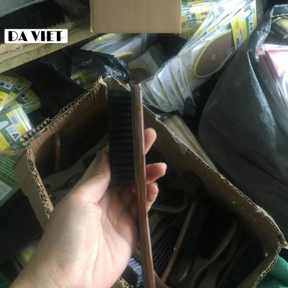 Bàn Chải Đánh Giày Vân Gỗ Tiện Lợi Phù Hợp Với Giày Da Và Da Lộn