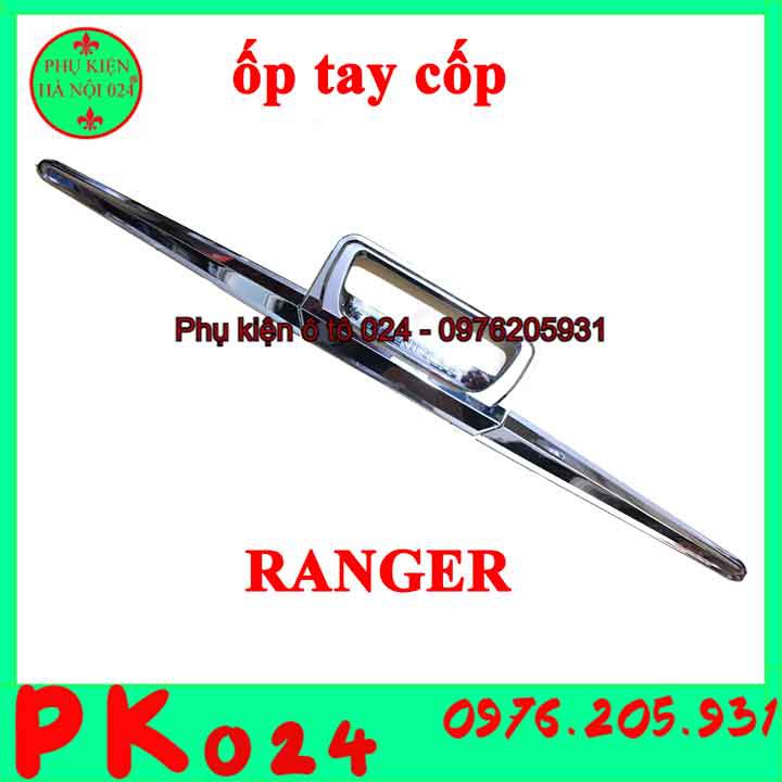 [Ranger 2015-2019] Ốp Tay Mở Cốp Mạ Crom Xe Ford Ranger 2015-2019