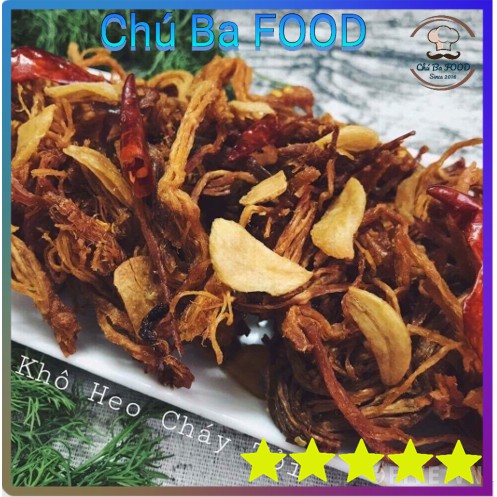 Khô Heo Cháy Tỏi 🐖Chú Ba FOOD🐖 | Thịt heo thật - Dai, Ngon, Chất lượng 300G(Cả Hộp) | BigBuy360 - bigbuy360.vn