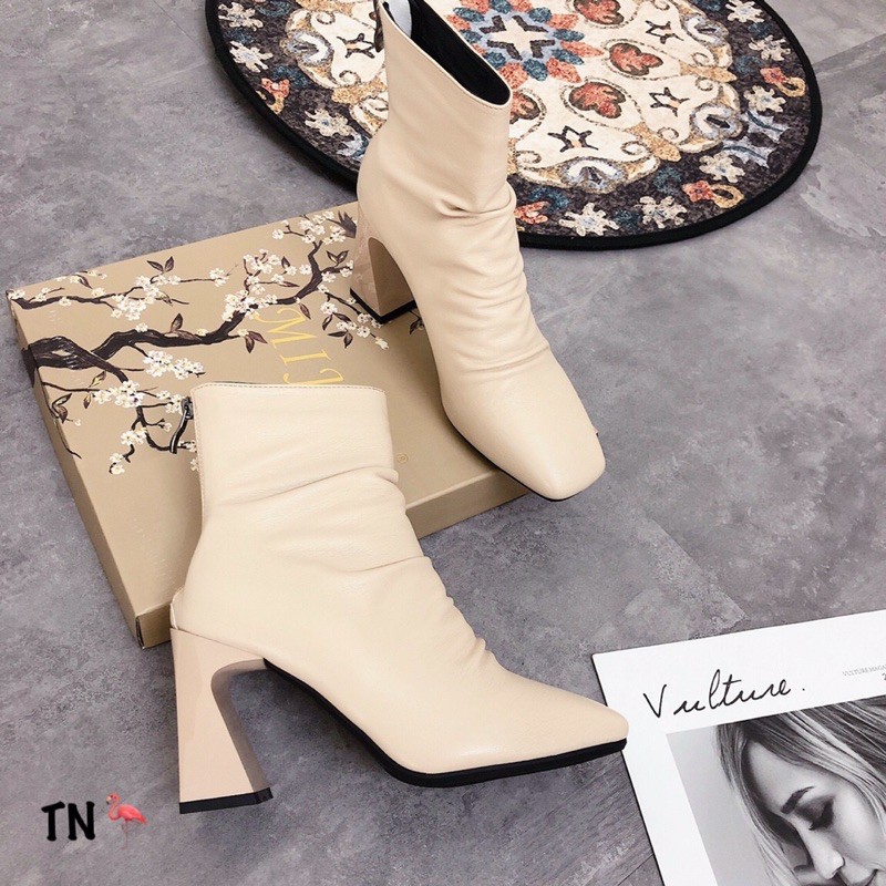 Boot gót cong nhăn fullbox