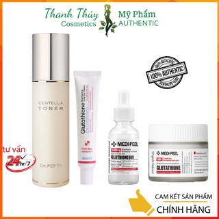 Combo dưỡng trắng da căng -bóng medi-peel glutathione