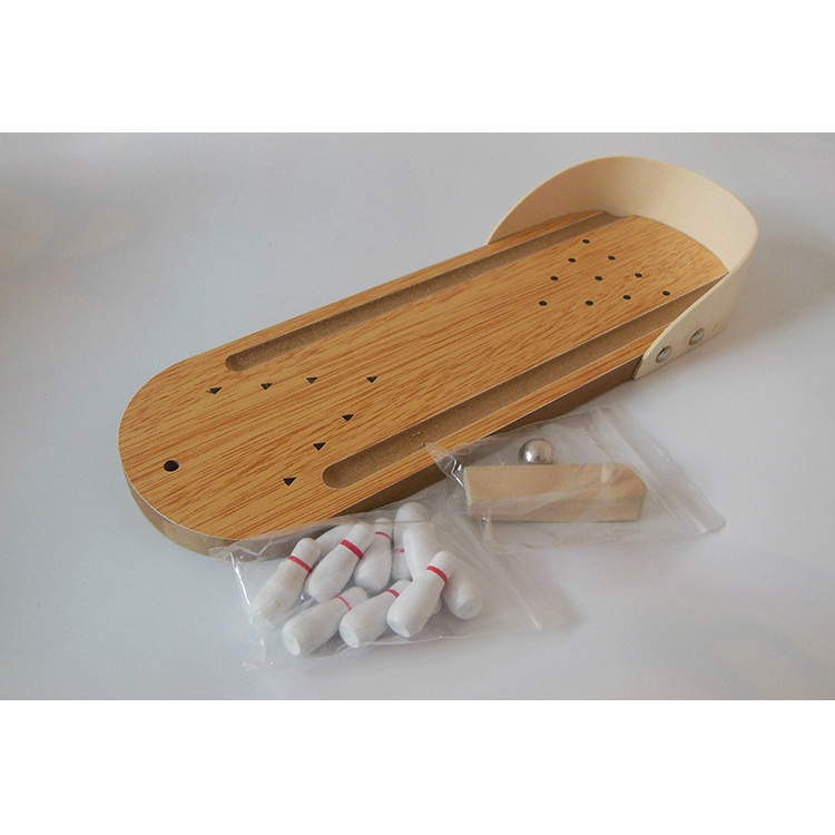 Bộ bowling mini đồ chơi xả stress trang trí để bàn làm việc, học tập văn phòng trẻ em
